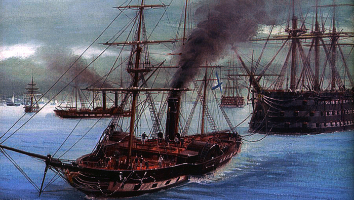 Исторические события марта: Первый военный пароход российского флота