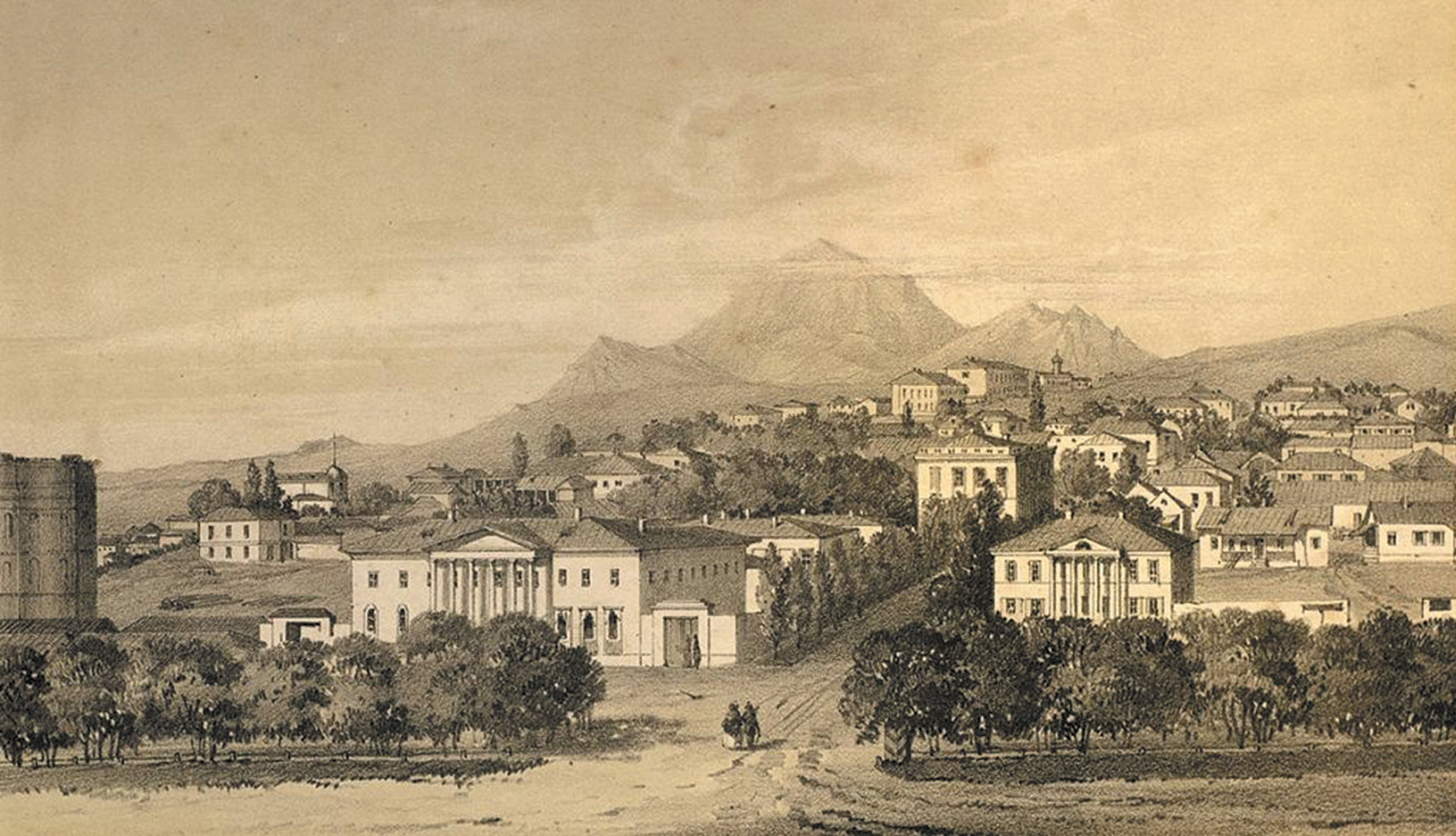 Пятигорск XIX века. Источник https://dzen.ru/.