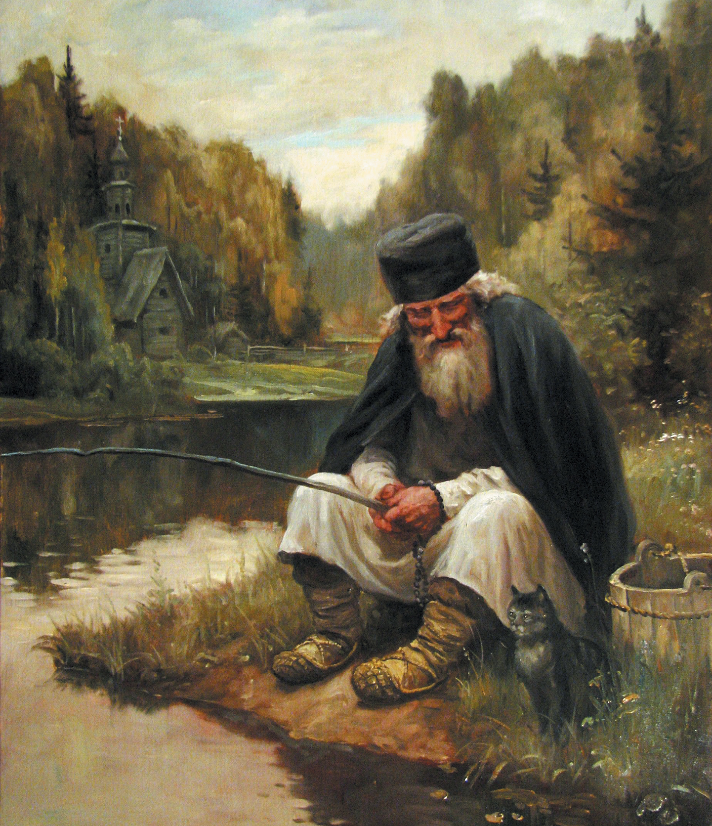 &laquo;Рыбалка&raquo;. Андрей Шишкин. Источник https://i.pinimg.com/.