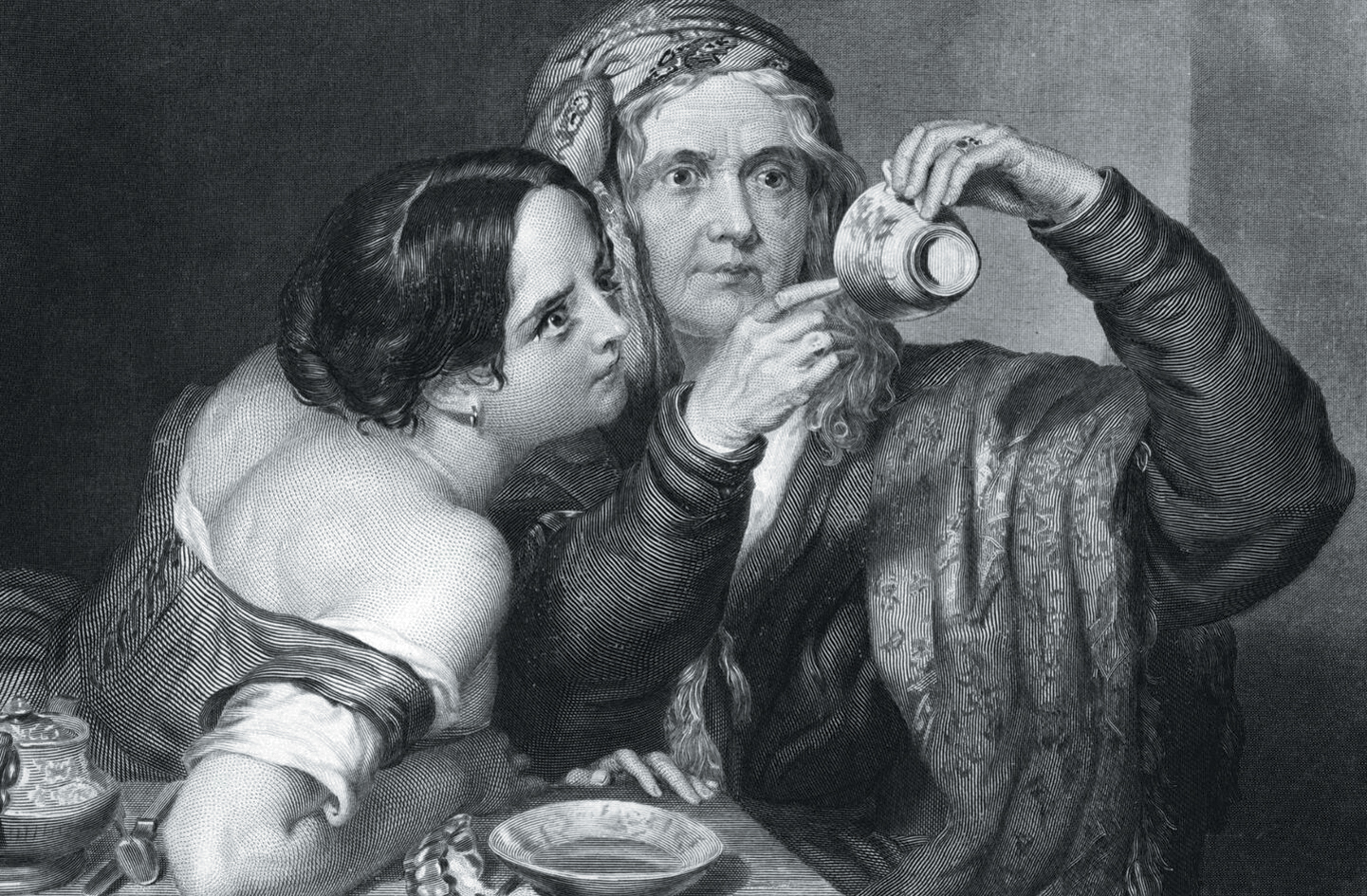 Иллюстрация к комической опере &laquo;Кофейница&raquo;. Источник https://graziamy.s3.ap-southeast-1.amazonaws.com/.