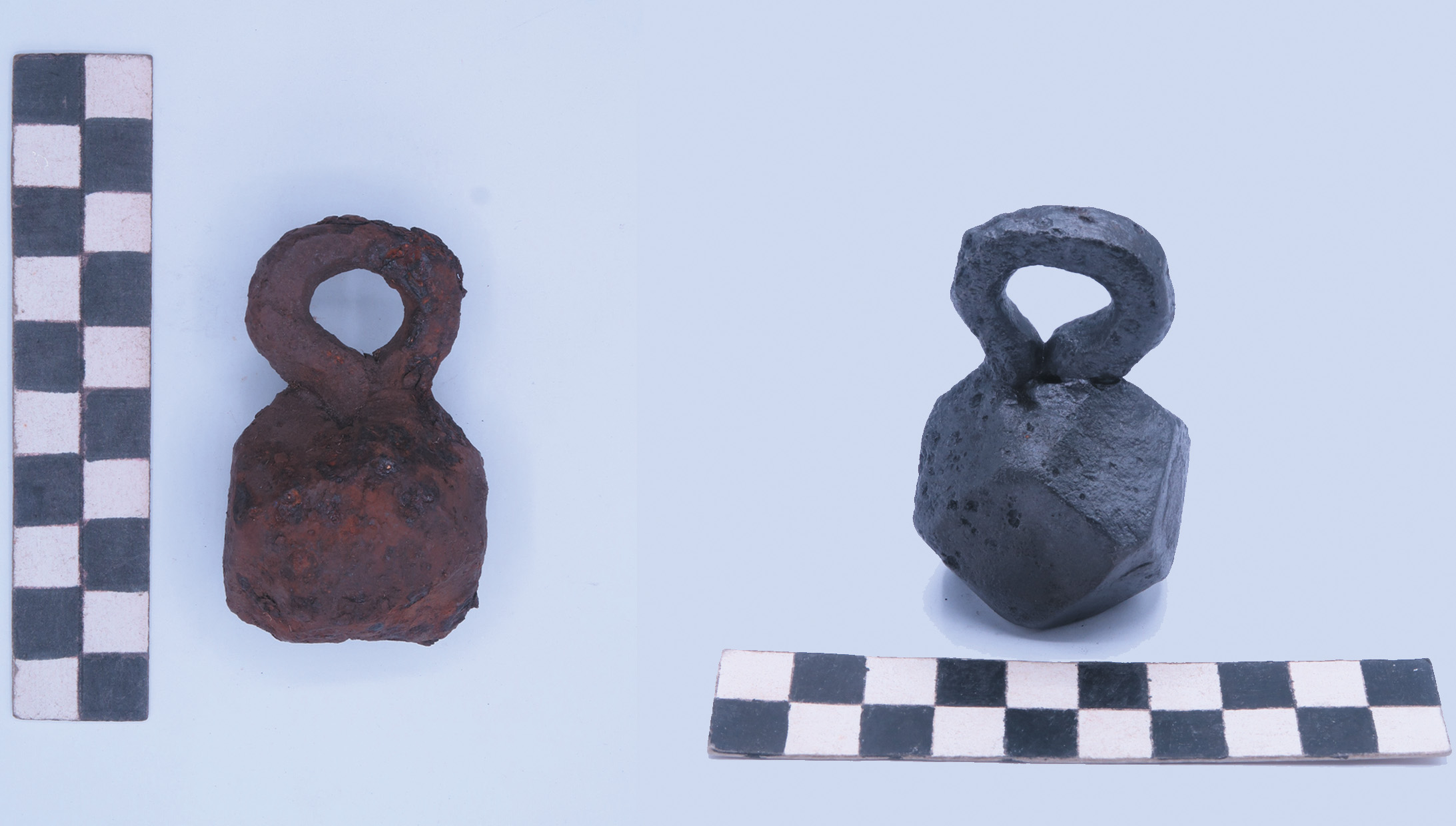 Кистень. XV-XVI вв. (до и после реставрации). Собрание Музея Москвы.