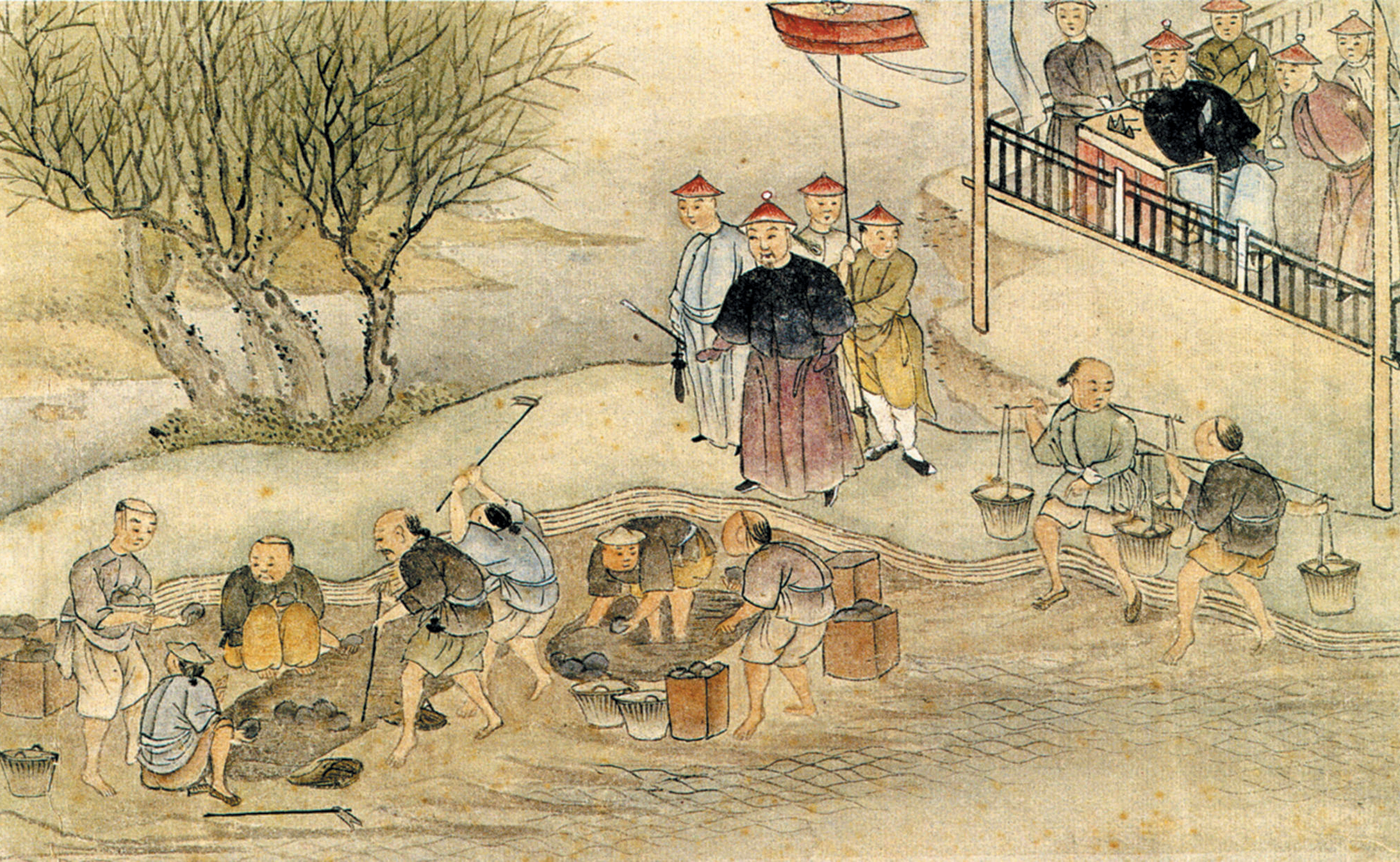 Показательное уничтожение 20 тысяч ящиков с опиумом, которое произошло 3 июня 1839 года по инициативе китайского чиновника Линь Цзэсюя. Источник https://zimamagazine.com/.