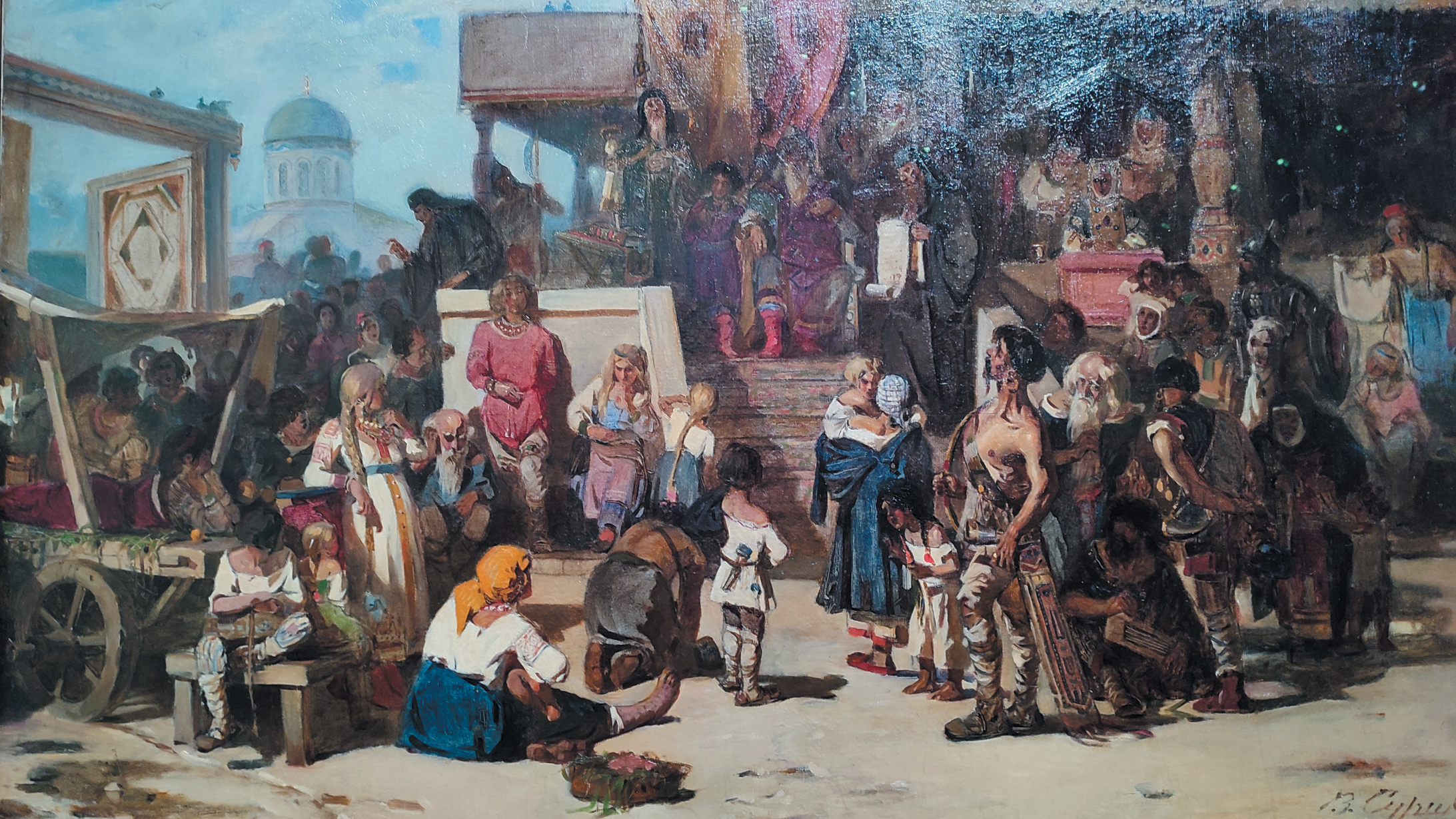 «Княжий суд». Василий Суриков, 1874 год. Источник https://b7.dd.icdn.ru/.