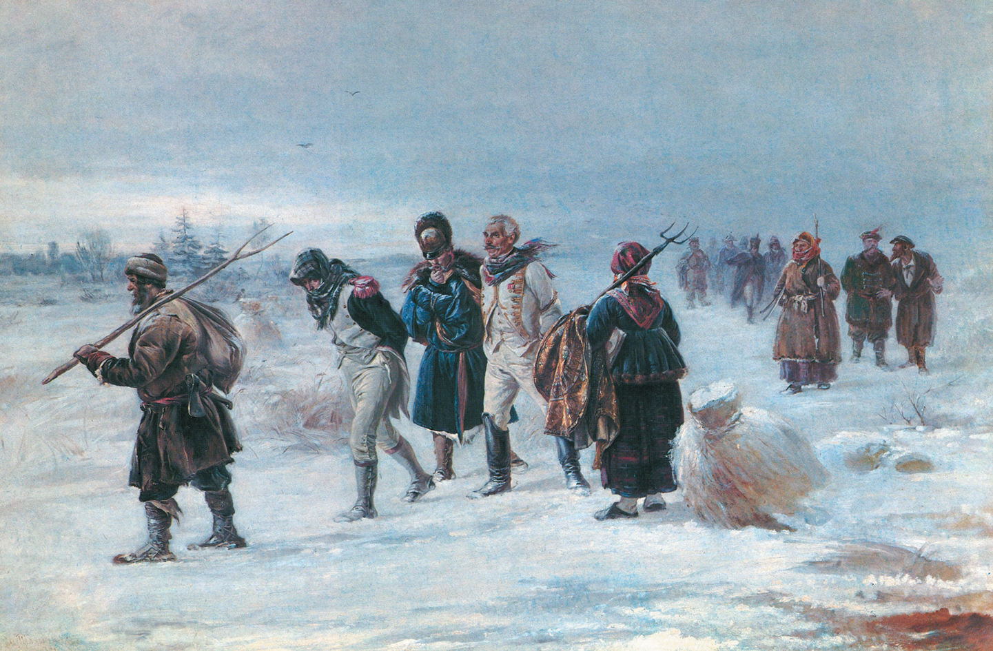 «Французы в 1812 году, пленённые партизанами». И. М. Прянишников.