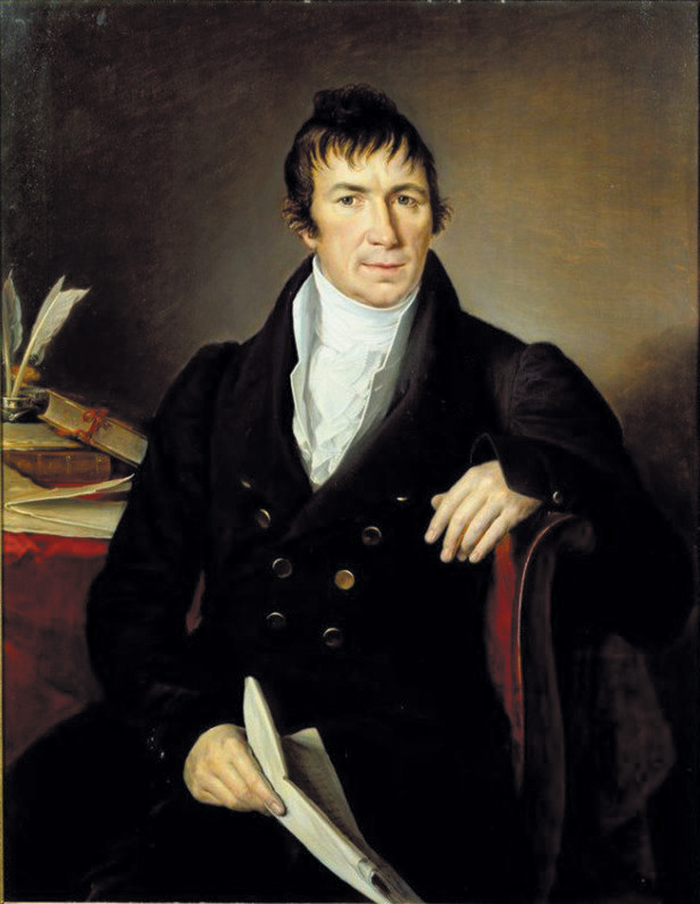 Алексей Алексеевич Мазурин. Портрет работы Василия Тропинина, 1810-е годы. Источник https://ru.wikipedia.org/.