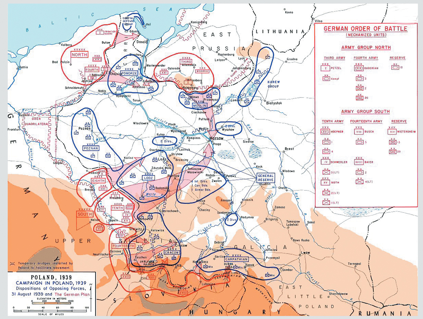 Германский план на 31 августа 1939 года.