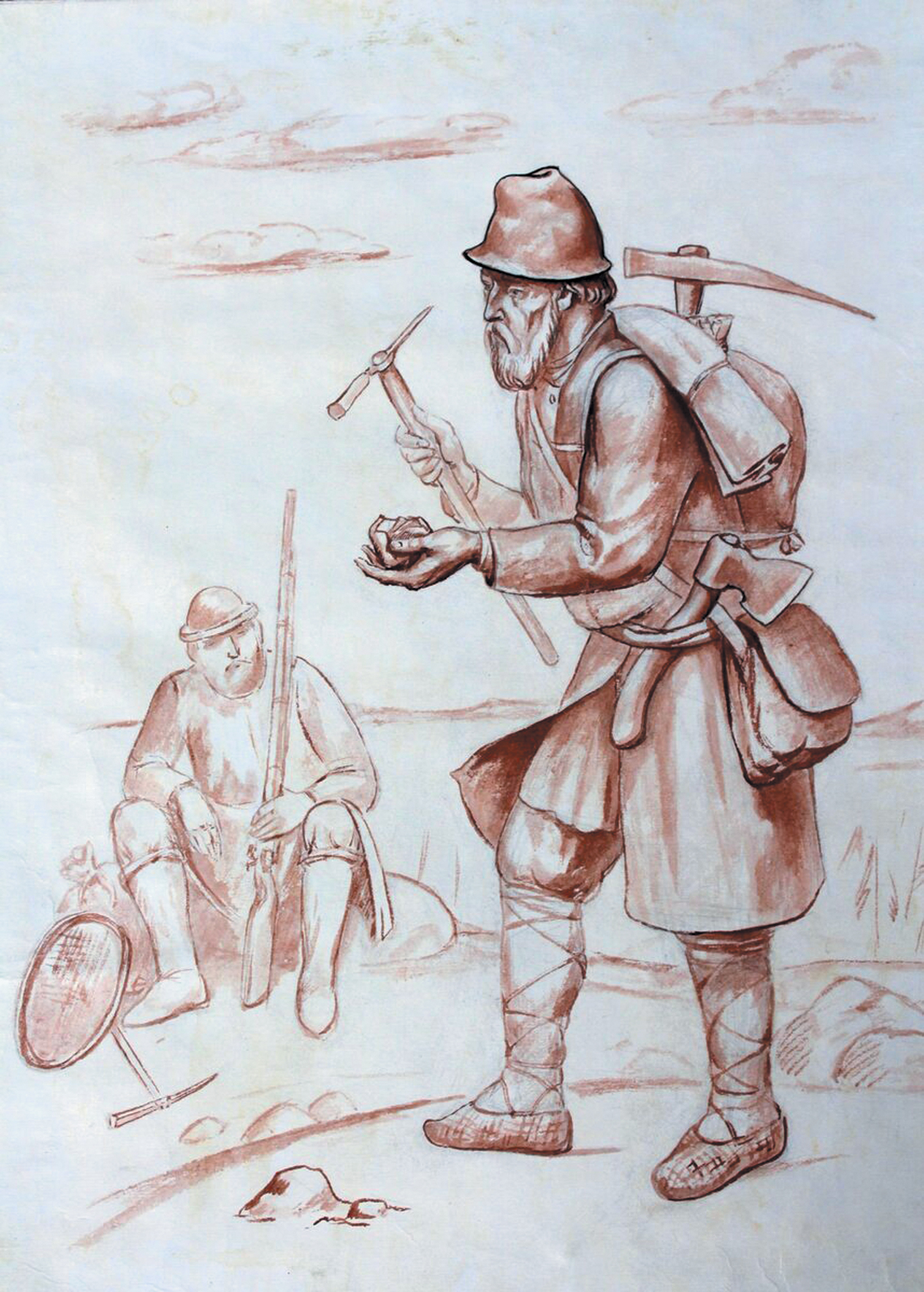 Рудознатцы XVIII века. Источник https://avatars.dzeninfra.ru/.