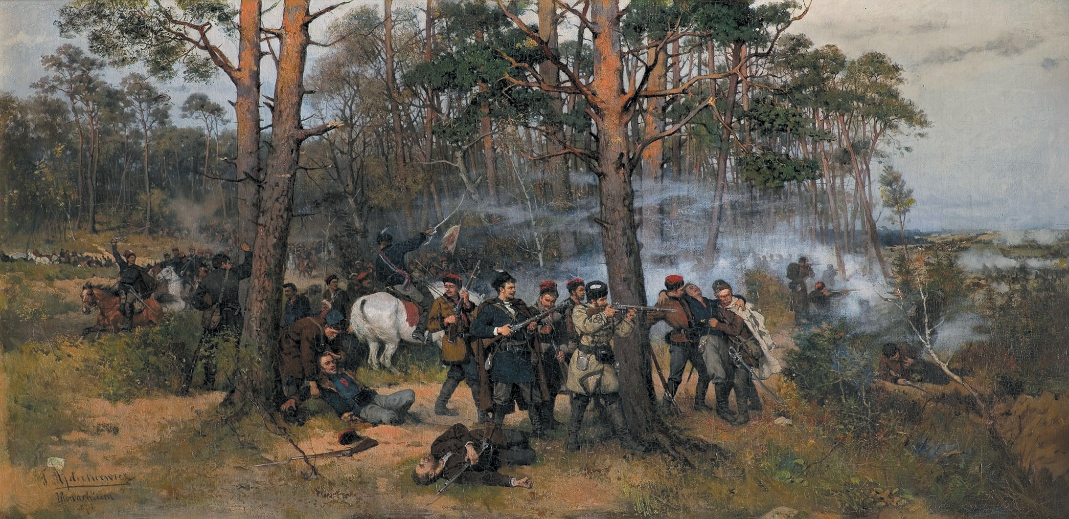 Сцена восстания 1863 года. Тадеуш Айдукевич. Источник https://upload.wikimedia.org/.
