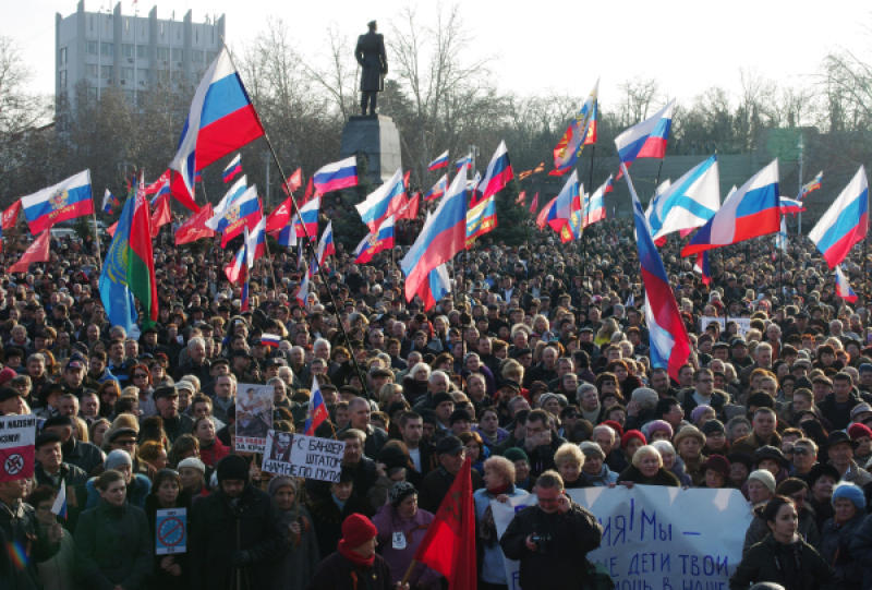 Украина. Пророссийский митинг.