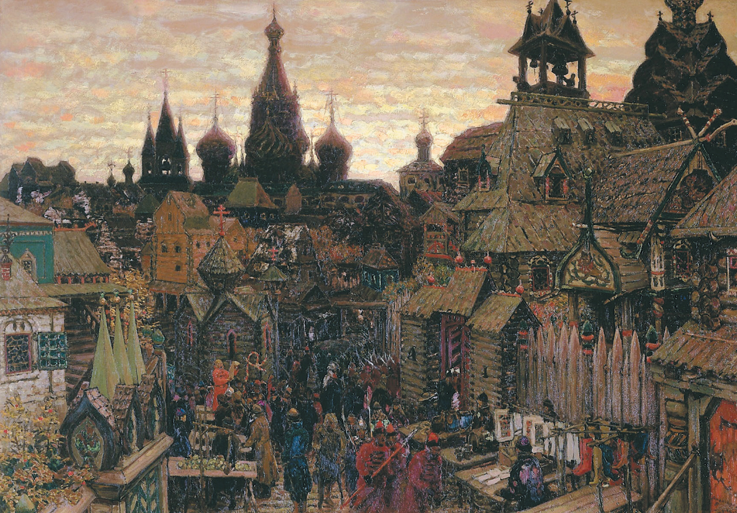 «Старая Москва. Улица в Китай-городе начала XVII века». А. М. Васнецов, 1900 год. Источник https://fra1.digitaloceanspaces.com/.