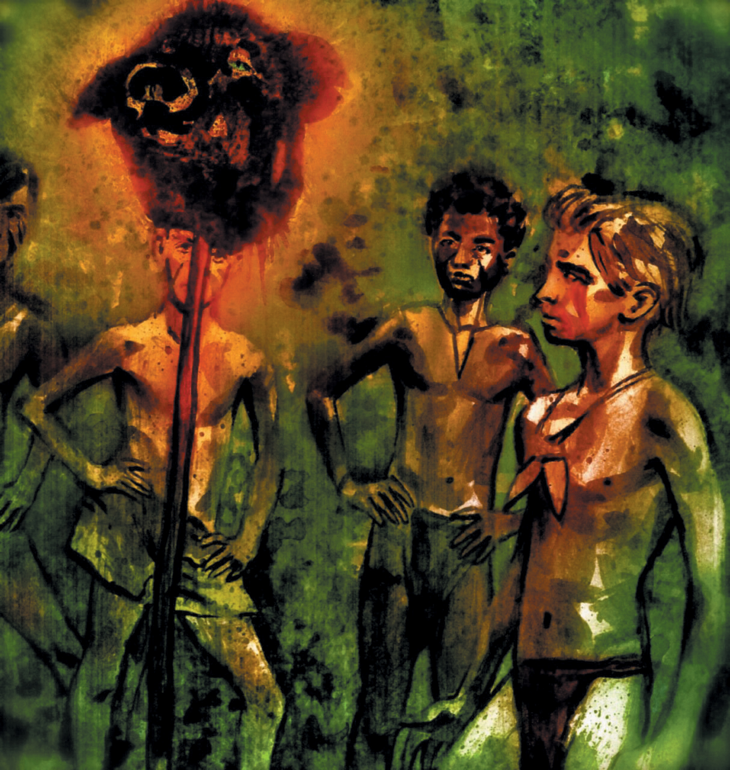 Иллюстрация к роману &laquo;Повелитель мух&raquo;. Из открытых источников в сети Интернет.